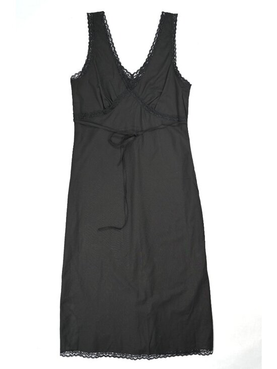 Cou Cou Intimates Dresses & Skirts - CouCou The Iris Slip Dress in Black Cotton Voile